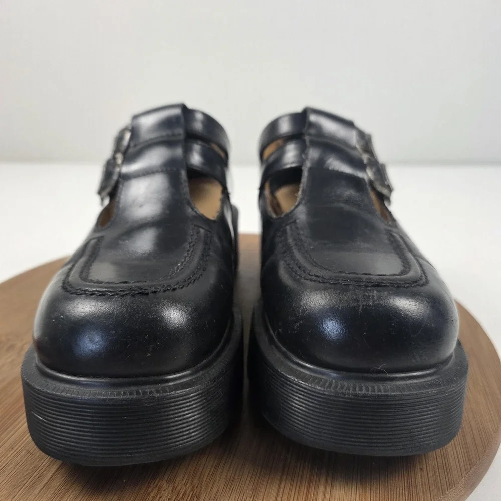 Vintage Dr. Martens 8305 Mary Jane Shoes Womens Sz 7 Black Platform Double Strap